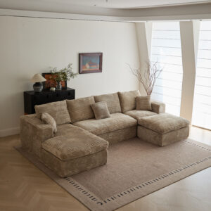 Double-Layer Cushion U-Shaped Sofa